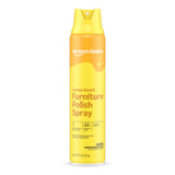 Amazon Basics Lemon Scent Multisurface Furniture Polish Spray, Cleans, Shines & Protects, No Waxy Buildup, 9.7 OZ, Pack of 1