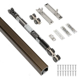 HBL 72Inch Pocket Door Hardware Kit with Soft Close Feature - Heavy-Duty Aluminum Track Set, Smooth Sliding & Easy Installation