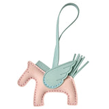 Fuerxy Cute Horse Bag Charm, Hand-Sewn Bag Charms for Tote Bags Purse Handbags PU Bag Accessories (Pink)