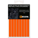 B REFLECTIVE - Set of 8 Retro Reflective Stickers for Scooters, Bikes, Motorcycles,... - Multi Support Strips - High Visibility