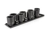 TEKTON 1/2 Inch Drive Deep 6-Point Impact Socket Set with Rails and Tray, 8-Piece (1-9/16-2 in.) | SID92107