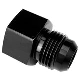 6AN Male Flare to 3/8 NPT Female Fuel Hose Line Fittings Aluminum AN6 to 3/8 Oil Tank Adapter Black