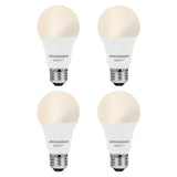 SYLVANIA Wifi LED Smart Light Bulb, 60W Equivalent Dimmable Soft White A19, Compatible with Alexa and Google Home Only - 4 Pack