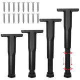 HARSKIYER 4 Pcs 8.3-15 Inch Adjustable Bed Frame Support Legs, Bed Center Support Bed Replacement Parts, Adjustable Height Legs