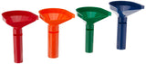 PM Company ColorCoded Coin Counting Tube for Pennies Through Quarters (05032), Blue;Green;Orange;red, Set of 4