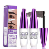 2Pcs Gray Brown Peel Off Brow Tint Gel - Waterproof & Sweatproof Tattoo Effect, Transfer-Resistant Multi-Day Wear, All Skin Type
