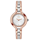 Timex Fria Round 33Mm Silver Dial Analog Women Watch - Twel14008
