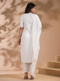 Gosriki Women'S Rayon Blend Printed Straight Kurta With Pant & Dupatta (Nukad Cream-Nw-Gs_Xl_Cream_X-Large),Cream,,B0CYH7HF8B