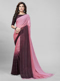 Pratham Blue Womens Silk Saree With Blouse Piece (Pb-225_Pink And Purple)