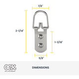 D Ring Hanger 2 Hole Lg (Pack Of 1)