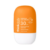 Thinkdaily SPF 30 Sunscreen, Everyday Sun Serum for Face, 1 Fl Oz, Zinc Oxide Mineral Sunblock, UVA/UVB Protection, Hydrating Jo