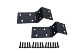 QCAA Heavy Duty Durable Steel Chest Hinge for Box, Door & Cabinet, 1-1/2 x 1.8 mm, Black, 2 Pack, Made in Taiwan