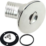 SHENGHUISS Boat Deck Fuel Fill/Filler 1-1/2 Inch(38mm) with Keyless B Cap 316 Stainless Steel Boat Deck Hardware for Boats, Yach