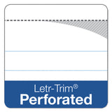 Tops 71500 The Legal Pad Ruled Perforated Pads, Narrow, 5 X 8, White, 50 Sheets, Dz