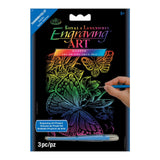 Royal Brush RAINMIN102 Engraving Rainbow Mini Butterflies, Multicolor