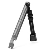 TISUR Titanium Pocket Pry Bar,EDC Keychain Carabiner Multitool Prybar Outdoor Tool Heavy Duty,Key Chain Gadgets for Men (1pc Ti
