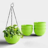 Yuccabe Italia Shera UroBasket Plastic Flower Pot With Drainage Holes Round Planter Pot Suitable For Inddor Outdoor Kitchen (Gr