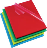Rexel Quality A4 Document Folder, Assorted Colours, Embossed, 115mic, Cut Flush, Pack of 100, 12216AS