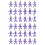 Tayarana Cute Doll Pendant Multicolor Baby Shape Charms for Earrings Necklace Bracelet DIY Jewelry Making (36 Pieces, Purple)