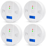 Carbon Monoxide Detectors, Battery Powered CO Alarm with LED Digital Display for Home,Depot (AA Battery not Included)