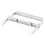 Universal UNV81002 2.75 in. Center to Center 2 in. Capacity 2Piece 2Prong Paper Fastener Base and Compressor Sets Silver (50