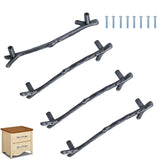 Twig Branch Cabinet Knobs Vintage Drawer Pulls Black Tree Twig Dresser Knob Double Hole Knobs for Farmhouse Dresser Drawers Hand