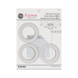 Dritz Curtain Grommets, 1-9/16 (40 mm) Inner Diameter, Heavy-Duty Plastic, White Color, Snap-On Design, Tool-Free Installation,