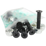 Dimebag Hardware Skateboard Mounting Nuts and Bolts 1 Phillips - Skateboard Truck Hardware - Lots of Colors (Black)