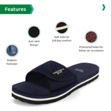 Ortho Joy Extra Soft Doctor Ortho Slippers For Men/Flip-Flops - Orth_Msp03_Blu_07,Blue,7,B08C2WBJYY