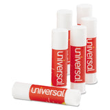 Universal 75748 Glue Stick, .28 oz, Stick, Clear, 12/Pack