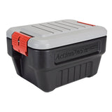 Rubbermaid ActionPacker Lockable Storage Box, 8 Gallon, Grey and Black (1949040)