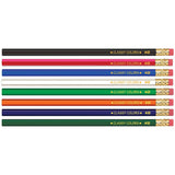 Musgrave MUSDHEX991212 Pencil Company Wood Case Hex Pencil, Assorted Colors, #2 Lead, 12/Pack, 12 Packs