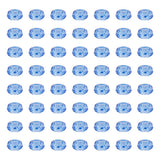 100pcs Royal Blue Glass Rondelle European Beads No Metal Core Crystal Faceted Large Hole Loose Spacer Beads Slide Charms 14mm fo