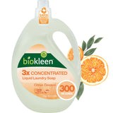 Biokleen Natural Laundry Detergent Liquid - 300 Loads- Eco Friendly Concentrated Plant Based Safe for Kids and Pets No Artificia
