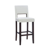 Linon Vega White Barstool, Bar Height