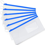 Fulmoon 100 Pcs Dental Zipper Pouches 10 x 4 Inch Clear Dental Bag with Card Slot Tooth Plastic Bags for Hygiene Products Office