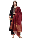 Anni Designer Women'S Cotton Blend Kurta Palazzos And Dupatta (Morning-Blue X-Large),Blue,XL