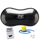 Black Mountain Products Black Peanut Stability Yoga Ball with Foot Pump 1000Lb Static Weight Capacity