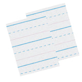 Zaner-Bloser Sulphite Handwriting Paper, Dotted Midline, Grade 2, 1/2 x 1/4 x 1/4 Ruled Long, 10-1/2 x 8, 500 Sheets Per Pack, 2