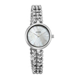 Sonata Festive 2.0 Quartz White Round Dial Women'S Watch | Stainless Steel Strap Material | Watches For Women Analog - 87117Sm01
