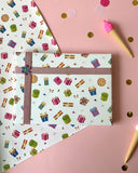 Dovetail Birthday Cheer Gift Wrapping Paper Pack of 20 Sheets (29 x 19 in) | Colourful Presents Design for Birthdays, Annivers