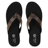 Ortho Joy Fancy Doctor Slipper || Ortho Care Orthopaedic Diabetic Daily Use Dr Sole Footwear Casual Stylish Chappals Slippers For Ladies & Girls,Black,4,B0C9JS1VK9