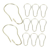 Zerodeko 20pcs Shower Curtain Hooks: Stainless Steel Curtain Rings Hanging Clips Reusable Shower Hangers for Bathroom Bedroom Ki