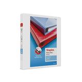 Staples 82696 Heavy Duty 1-Inch 3-Ring View Binder White (24667)