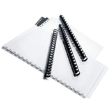 Office Depot Brand 5/8 Binding Combs, 125Sheet Capacity, Black, Pack Of 25