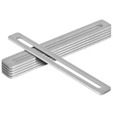 Fanmao 6 Pcs 8 x 1 Slotted Flat Mending Plates, Repair Plates for Furniture, Stainless Steel 5/32 Thick