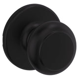 Kwikset Cove Interior Passage Door Knob, Handle For Closet and Hallway Doors, NonLocking Doorknob, Matte Black