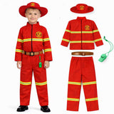 FancyDressWale Community Helper & Career Role Play Costume for Fancy Dress Pilot, Navy, Army, astronaunt, Police Costumes (Fire