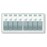 Blue Sea Systems 8271 Contura Water Resistant 12V DC Circuit Breaker Panel White 8 Position