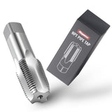 Reywoo 1/2-14 NPT Pipe Tap, 1/2-14 NPT Thread Tap, 52100 High-Carbon Chrome Steel Taper Tap, 4 Flute, for Plumbing, Metalworking